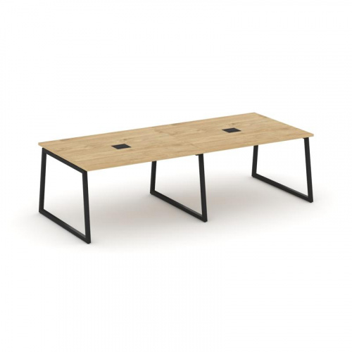 Style Project Стол переговорный SN-4T1.SPRG-043 Акация Лорка/Металл Антрацит/Заглушка Металл Антраци фото 3 Style Project Стол переговорный SN-4T1.SPRG-043 Акация Лорка/Металл Антрацит/Заглушка Металл Антраци фото 3