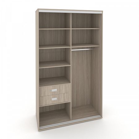 Корпус 2-х секционного шкафа высокого L=1300мм Maris SH.K2-3.1 K6