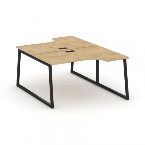 Style Project Рабочая станция эргоном. SN-4T1.DRPA-011 Акация Лорка/Металл Антрацит/Заглушка Пластик