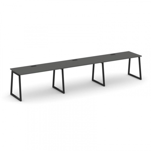 Style Project Рабочая станция 1 сторон. SN-4T1.ORS-054 Акация Лорка/Металл Антрацит/Заглушка Пластик фото 4