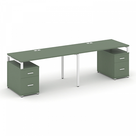 Бенч-система на 2 места с 2 опорными тумбами Concept CN.ORS-323