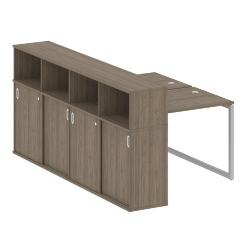 Бенч-система с шкафом-купе на О-обр. м/к Metal System Quattro 40БО.РС-СШК-4.1 фото 3