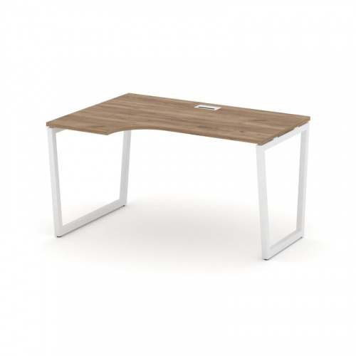 Style Project Стол рабочий эргоном. SN-4T2.SPA-001(L) Акация Лорка/Металл Антрацит/Заглушка Пластик фото 10