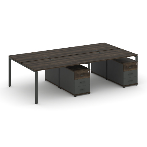 Бенч-система на 4 места с 2 опорными тумбами Concept CN.DRS-320 фото 3