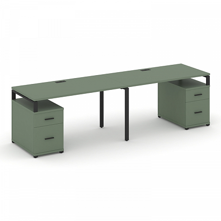 Бенч-система на 2 места с 2 опорными тумбами Concept CN.ORS-323