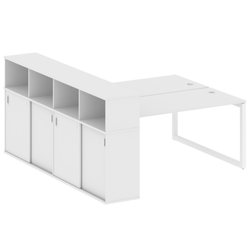 Бенч-система с шкафом-купе на О-обр. м/к Metal System Quattro 50БО.РС-СШК-4.4 фото 6