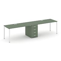 Бенч-система на 2 места с 1 опорной тумбой Concept CN.ORS-404