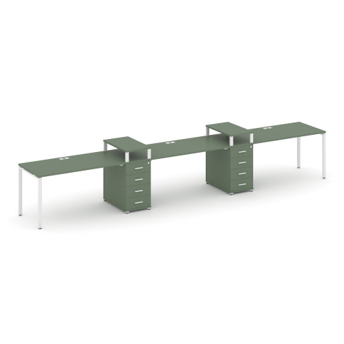 Бенч-система на 3 места с 2 опорными тумбами Concept CN.ORS-452 Бенч-система на 3 места с 2 опорными тумбами Concept CN.ORS-452