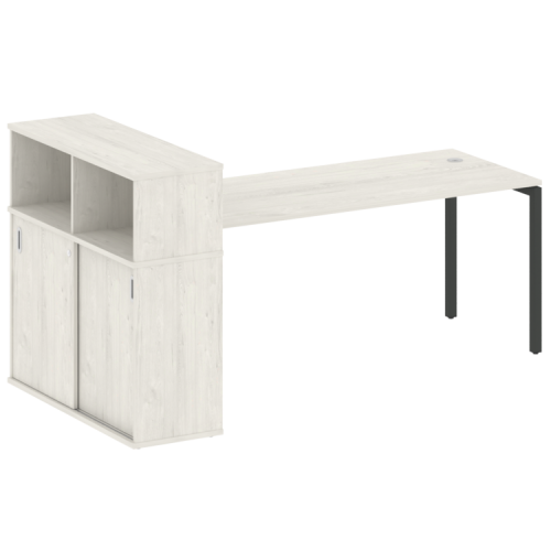 Стол офисный с шкафом-купе на П-обр. м/к Metal System Quattro 40БП.РС-СШК-3.5 фото 8 Стол офисный с шкафом-купе на П-обр. м/к Metal System Quattro 40БП.РС-СШК-3.5 фото 8