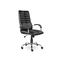 Кресло руководителя К-49 Гелакси (Хром) (Натуральная кожа)