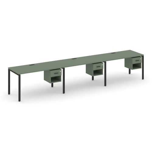 Бенч-система на 3 места с подвесными тумбами Concept CN.ORS-140 Бенч-система на 3 места с подвесными тумбами Concept CN.ORS-140