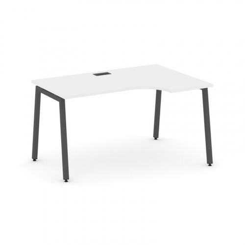 Style Project Стол рабочий эргоном. SN-4A.SPA-001(R) Белый/Металл Белый 1380*600/980*750 фото 24