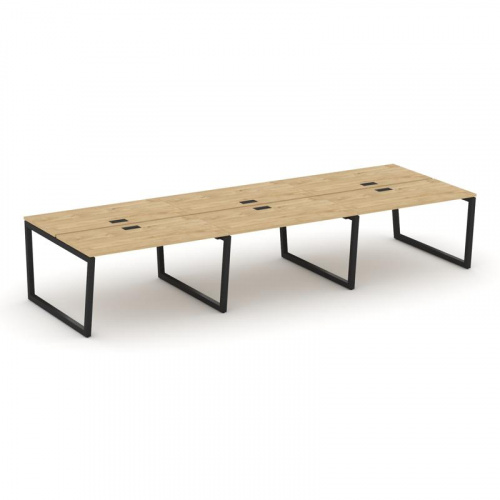 Style Project Рабочая станция 2-х сторон. SN-5T2.DRS-084 Акация Лорка/Металл Антрацит/Заглушка Пласт