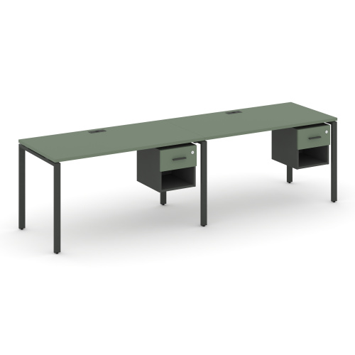 Бенч-система на 2 места с подвесными тумбами Concept CN.ORS-117 фото 2 Бенч-система на 2 места с подвесными тумбами Concept CN.ORS-117 фото 2