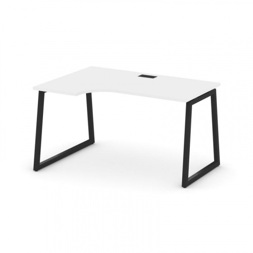 Style Project Стол рабочий эргоном. SN-4T1.SPA-012(L) Акация Лорка/Металл Антрацит/Заглушка Пластик фото 6