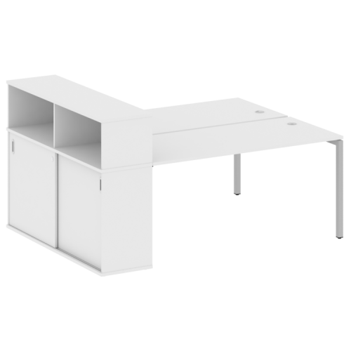 Бенч-система с шкафом-купе на П-обр. м/к Metal System Quattro 40БП.РС-СШК-2.4 фото 4 Бенч-система с шкафом-купе на П-обр. м/к Metal System Quattro 40БП.РС-СШК-2.4 фото 4