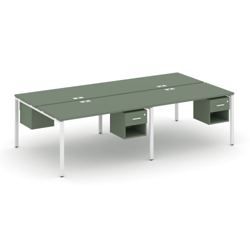 Бенч-система на 4 места с подвесными тумбами Concept CN.DRS-140 Бенч-система на 4 места с подвесными тумбами Concept CN.DRS-140