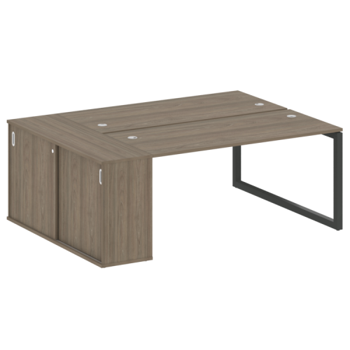 Бенч-система с шкафом-купе на О-обр. м/к Metal System Quattro 50БО.РС-СШК-1.4