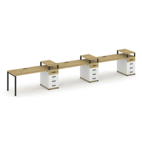 Бенч-система на 3 места с 3 опорными тумбами Concept CN.ORS-459 фото 6 Бенч-система на 3 места с 3 опорными тумбами Concept CN.ORS-459 фото 6