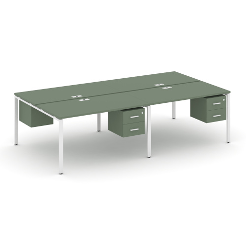 Бенч-система на 4 места с подвесными тумбами Concept CN.DRS-135