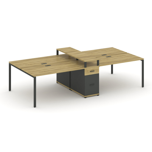 Бенч-система на 4 места с 1 опорной тумбой Concept CN.DRS-437 фото 4 Бенч-система на 4 места с 1 опорной тумбой Concept CN.DRS-437 фото 4