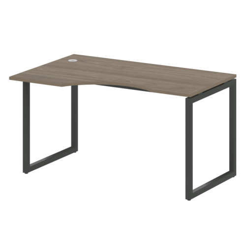 Стол криволинейный левый на О-обр. м/к Metal System Quattro 40БО.СА-2 (L) фото 2 Стол криволинейный левый на О-обр. м/к Metal System Quattro 40БО.СА-2 (L) фото 2