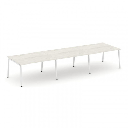 Style Project Стол переговорный SN-4A.SPRG-054.3 Вяз Благородный/Металл Белый 4740*1180*750 фото 16
