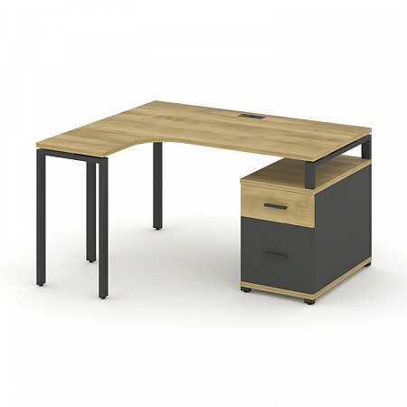 Стол эргономичный с опорной тумбой Concept CN.SA-303(L)