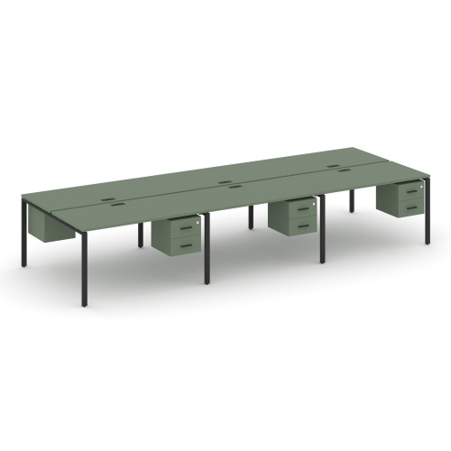 Бенч-система на 6 мест с подвесными тумбами Concept CN.DRS-154 Бенч-система на 6 мест с подвесными тумбами Concept CN.DRS-154