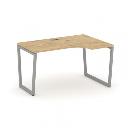 Style Project Стол рабочий эргоном. SN-4T2.SPA-011(R) Акация Лорка/Металл Антрацит/Заглушка Пластик фото 2