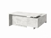 Стол с опорной тумбой FI-117L.DD Хромикс белый