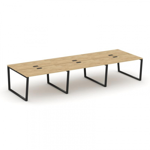 Style Project Рабочая станция 2-х сторон. SN-6T2.DRS-074 Акация Лорка/Металл Антрацит/Заглушка Пласт