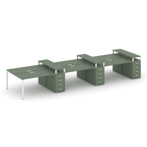 Бенч-система на 6 мест с 3 опорными тумбами Concept CN.DRS-476 Бенч-система на 6 мест с 3 опорными тумбами Concept CN.DRS-476