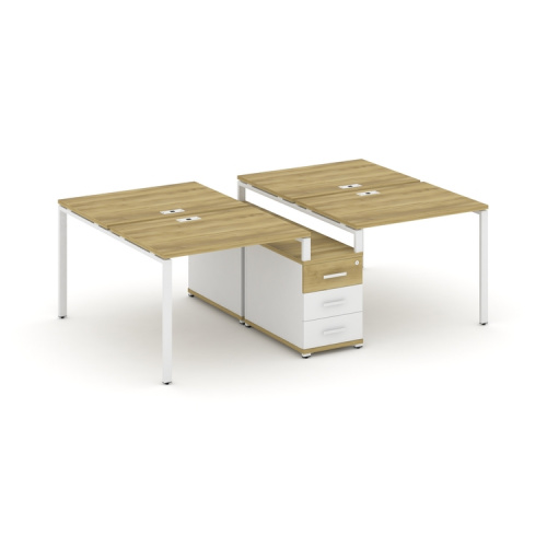 Бенч-система на 4 места с опорной тумбой Concept CN.DRS-309 фото 11