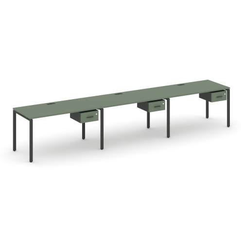 Бенч-система на 3 места с подвесными тумбами Concept CN.ORS-132 фото 2