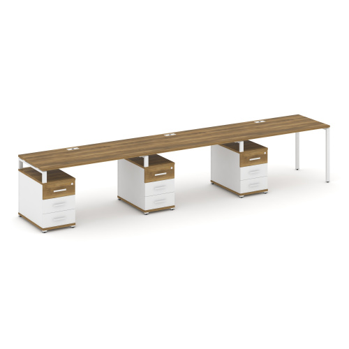 Бенч-система на 3 места с 3 опорными тумбами Concept CN.ORS-343 фото 8