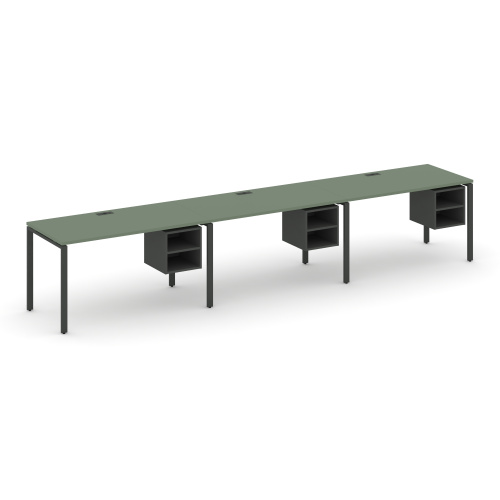 Бенч-система на 3 места с подвесными тумбами Concept CN.ORS-125 фото 2