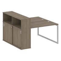 Бенч-система с шкафом-купе на О-обр. м/к Metal System Quattro 40БО.РС-СШК-2.2