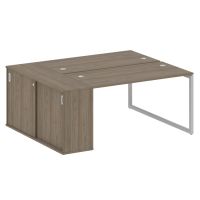 Бенч-система с шкафом-купе на О-обр. м/к Metal System Quattro 40БО.РС-СШК-1.3